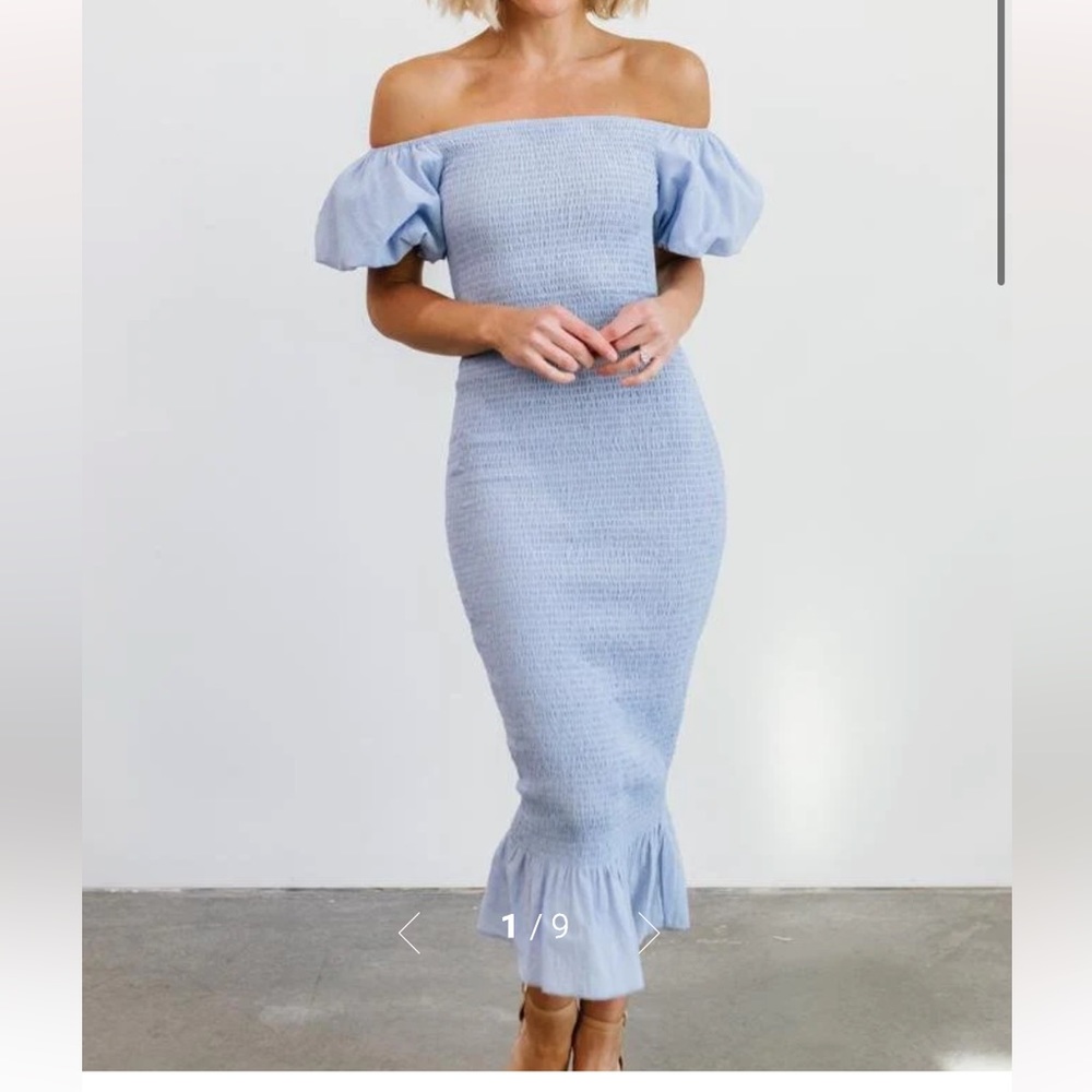 New with tags Baltic Born ruched midi dress